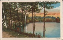Along Shore, Lake Attitash Postcard