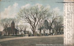 Taunton, Mass. Post Office and Court House Postcard