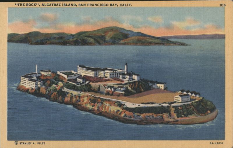 Alcatraz Island, The Rock, San Francisco Bay California