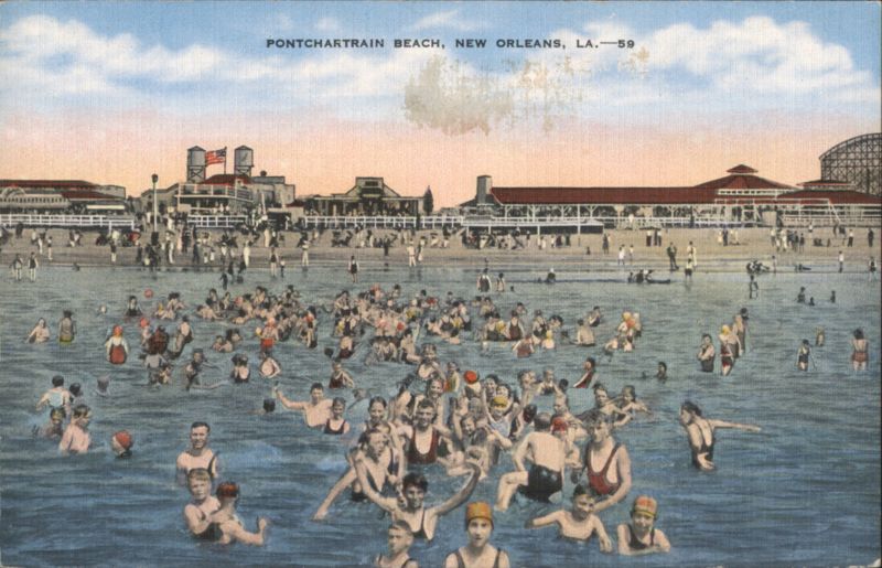 Pontchartrain Beach, Swimmers & Amusements New Orleans Louisiana