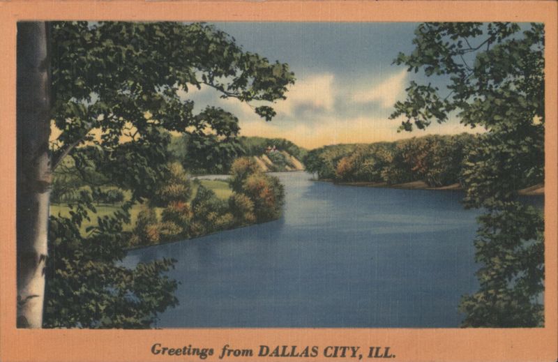 River Landscape - Dallas City, IL Illinois
