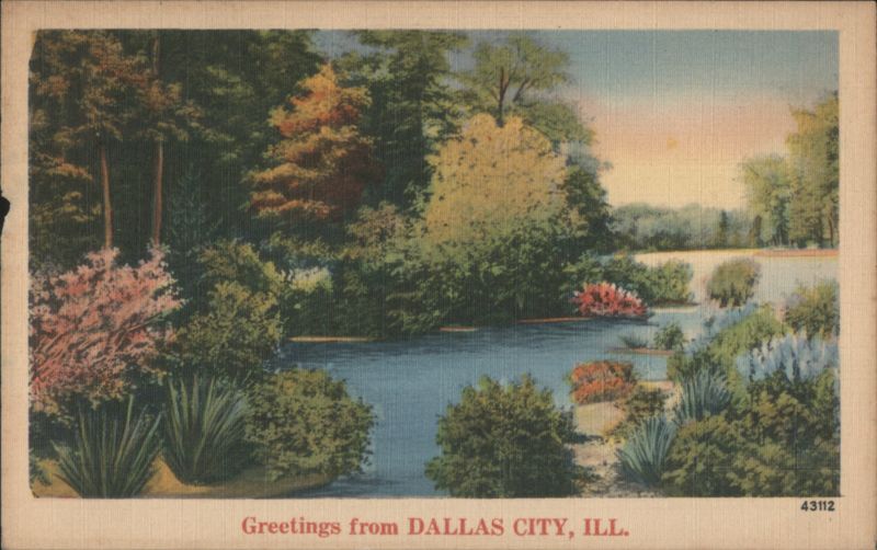 Greetings from Dallas City, Illinois Landscape
