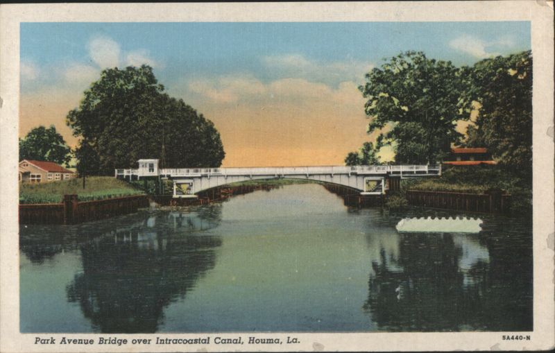 Park Avenue Bridge over Intracoastal Canal Houma Louisiana