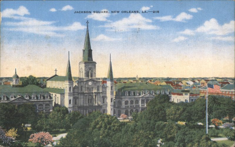 Jackson Square, St. Louis Cathedral, New Orleans Louisiana