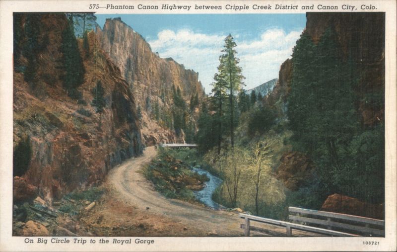 Phantom Canon Highway between Cripple Creek & Canon City Colorado