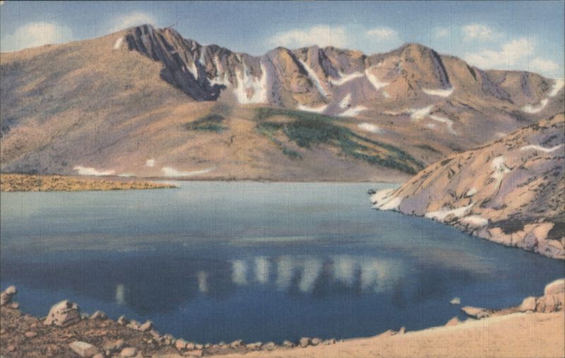 Mt. Evans, 14,260 Ft., Reflected in Summit Lake Colorado