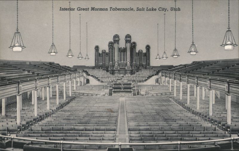 Interior Great Mormon Tabernacle Salt Lake City Utah
