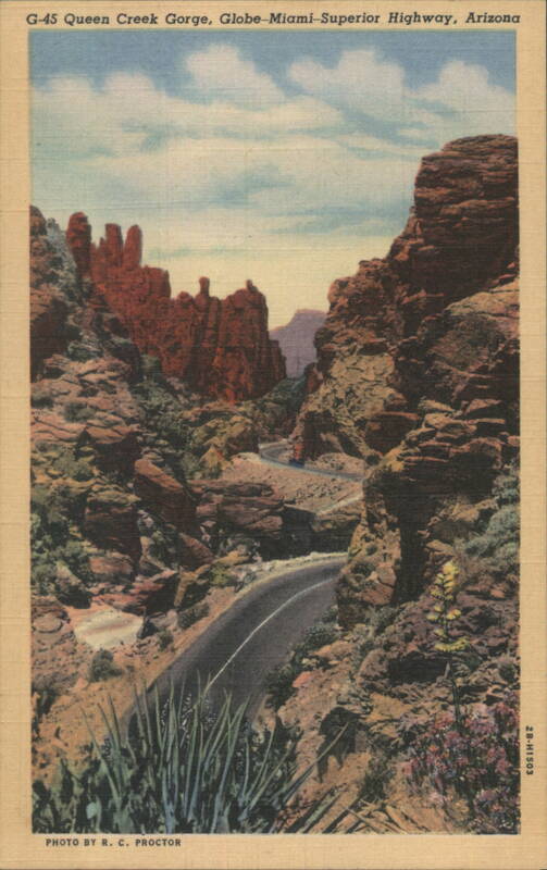 Queen Creek Gorge, Globe-Miami-Superior Highway Arizona