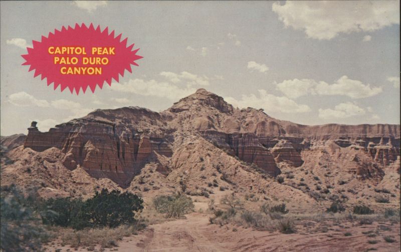 Capitol Peak Palo Duro Canyon - The Worlds Most Colorful Canyon Amarillo Texas