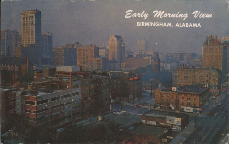 Early Morning View Birmingham Alabama Cityscape Bill Kobert