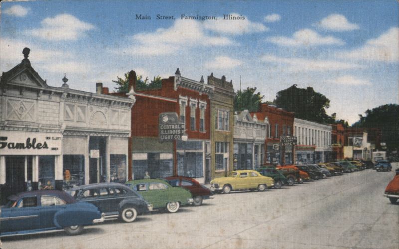 Main Street, Farmington, Illinois - Street Scene