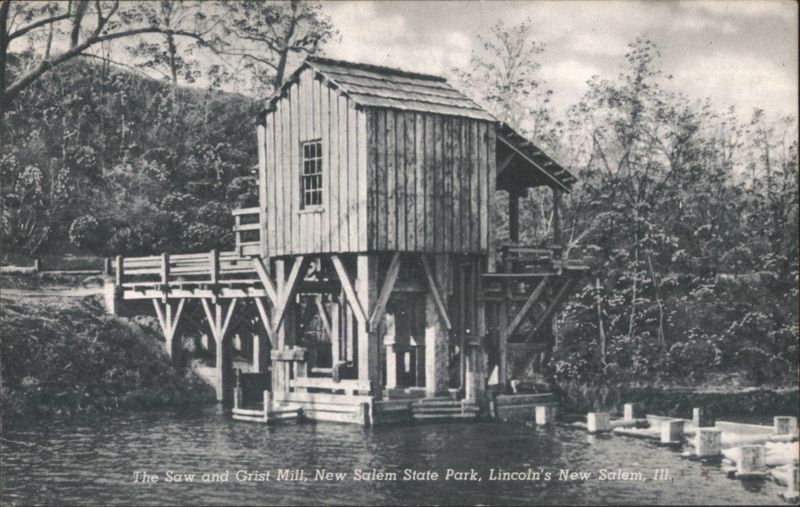 The Saw and Grist Mill, New Salem State Park Illinois