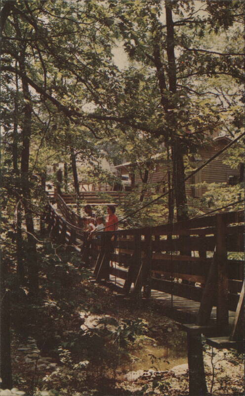 Silver Dollar City 1880 Style Swinging Bridge Branson Missouri
