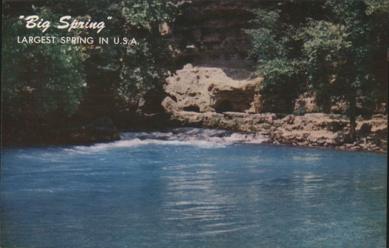 Big Spring, Largest Spring in U.S.A., Ozark Mountains Van Buren Missouri
