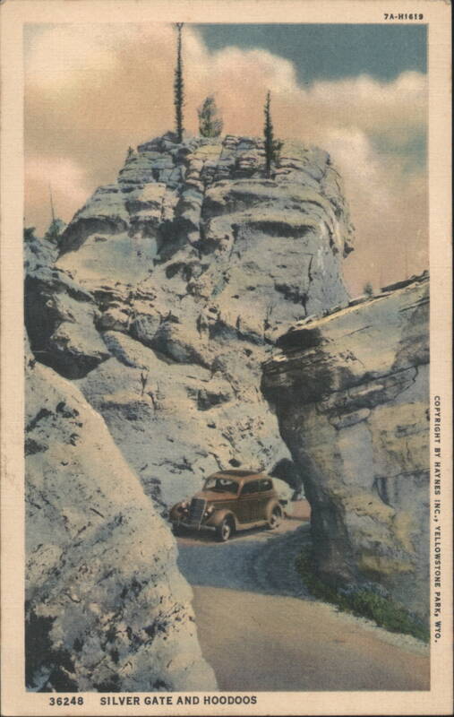 Silver Gate and Hoodoos, Yellowstone Park Wyoming