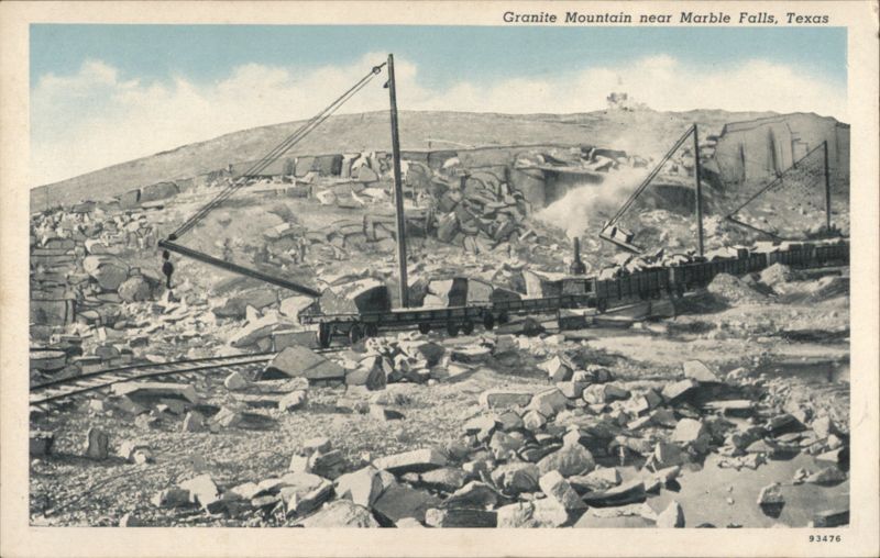 Granite Mountain Quarry Operation, Marble Falls Texas