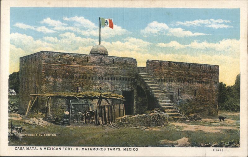 Casa Mata Mexican Fort H. Matamoros Tamps Mexico R. Runyon