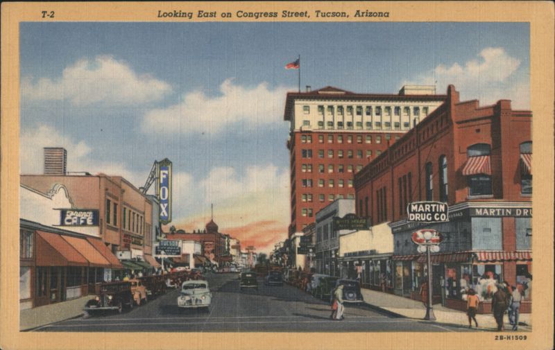 Looking East on Congress Street Tucson Arizona