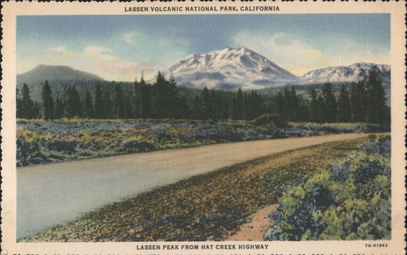 Lassen Peak from Hat Creek Highway, Lassen Volcanic NP Lassen Volcanic National Park California
