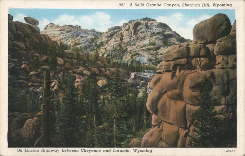 A Solid Granite Canyon, Sherman Hill, WY Wyoming