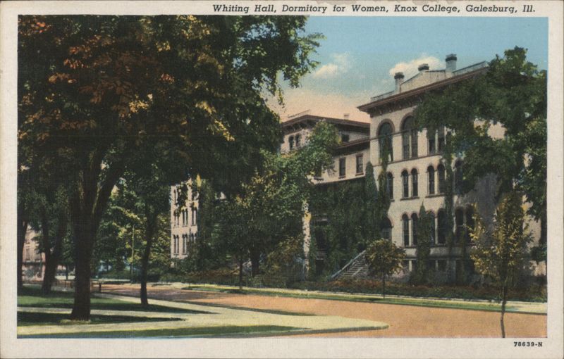 Whiting Hall, Dormitory for Women, Knox College Galesburg Illinois