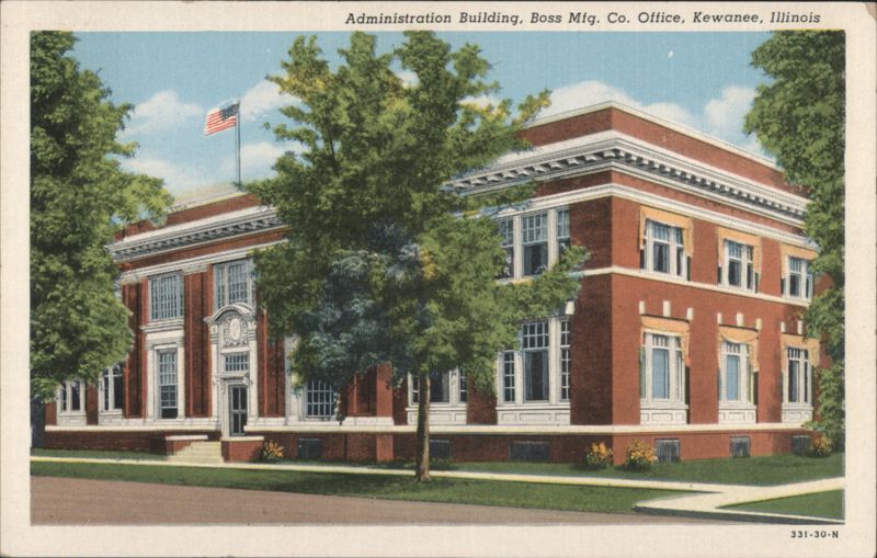 Administration Building, Boss Mfg. Co. Office Kewanee Illinois