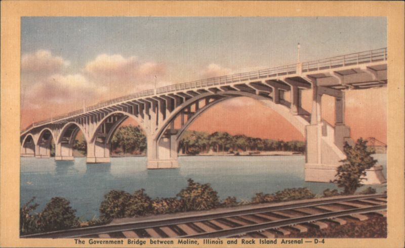 Government Bridge, Moline, Illinois & Rock Island Arsenal