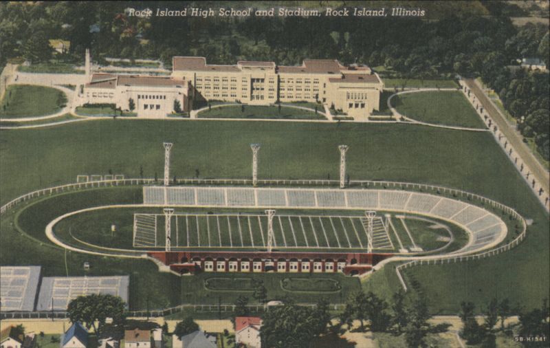 Rock Island High School and Stadium, Rock Island, Illinois