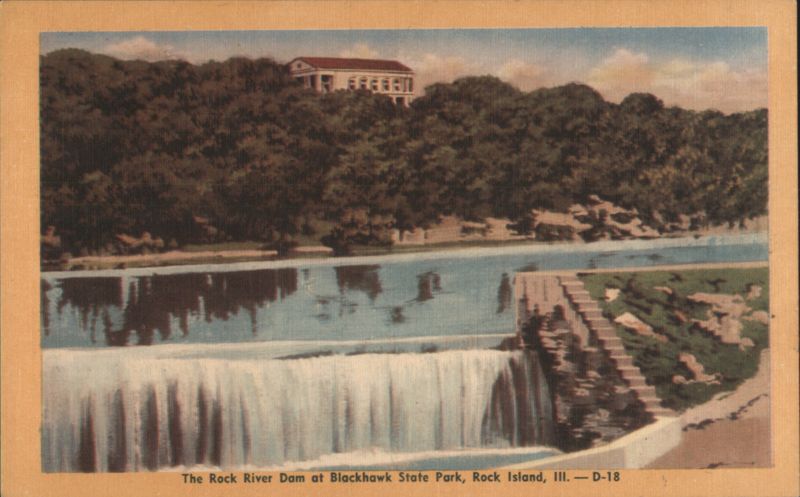 Rock River Dam, Blackhawk State Park Rock Island Illinois
