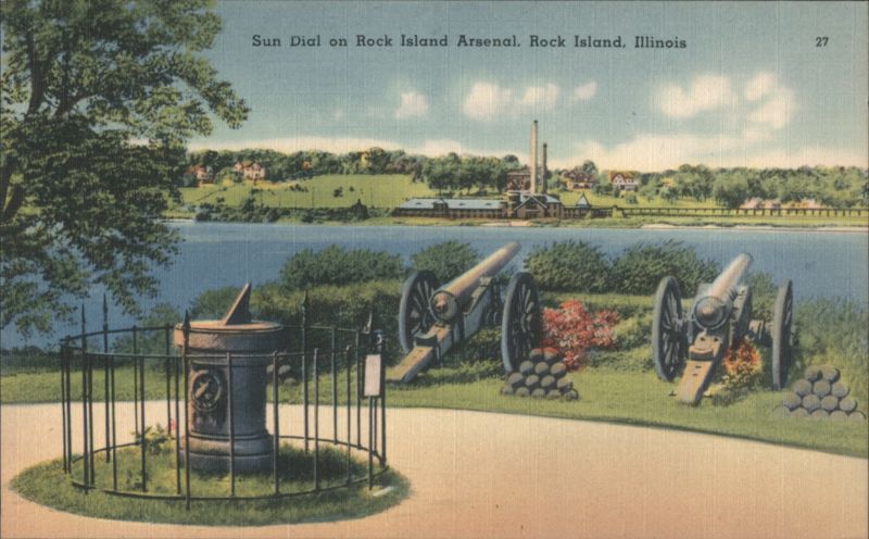 Sun Dial on Rock Island Arsenal, Rock Island, Illinois
