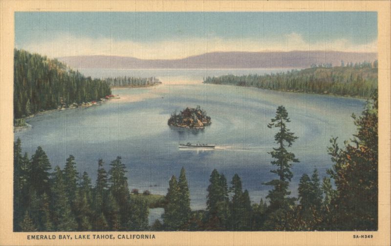 Emerald Bay, Lake Tahoe, California with Fannette Island