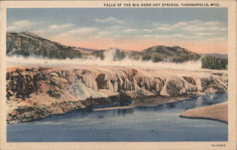 Falls of the Big Horn Hot Springs, Thermopolis, WY Wyoming