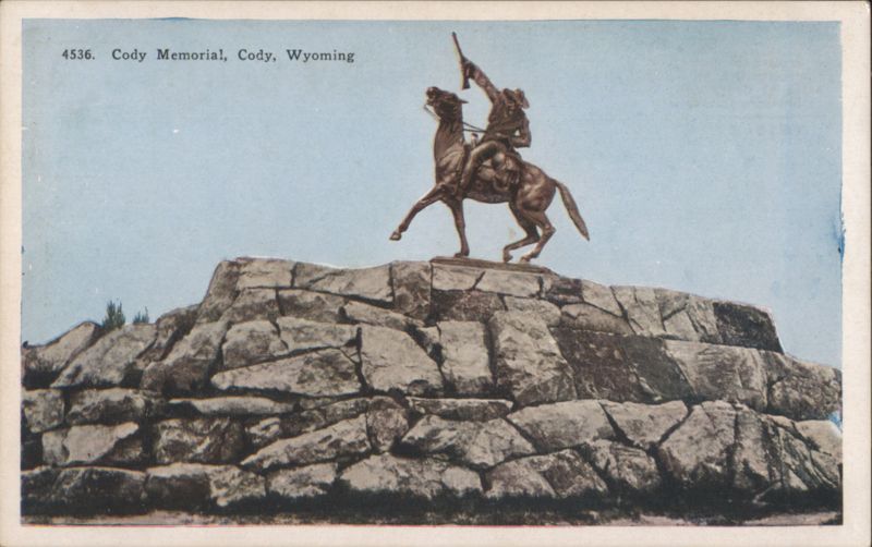 Cody Memorial - Buffalo Bill Equestrian Statue Wyoming