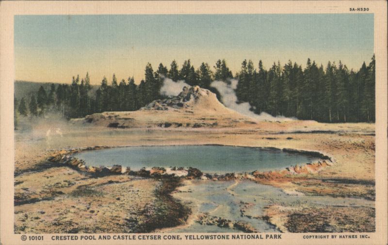 Crested Pool, Castle Geyser Cone, Yellowstone National Park Wyoming