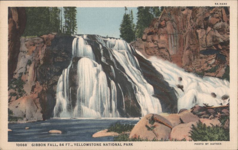 Gibbon Fall, 84 Ft., Yellowstone National Park Wyoming