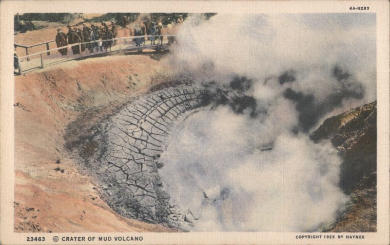 Crater of Mud Volcano, Yellowstone Park, Wyoming HAYNES