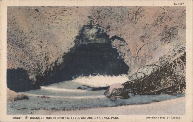 Dragons Mouth Spring, Yellowstone National Park Haynes