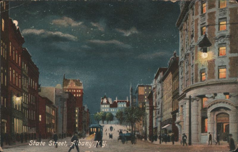 State Street at Night, Albany, NY New York
