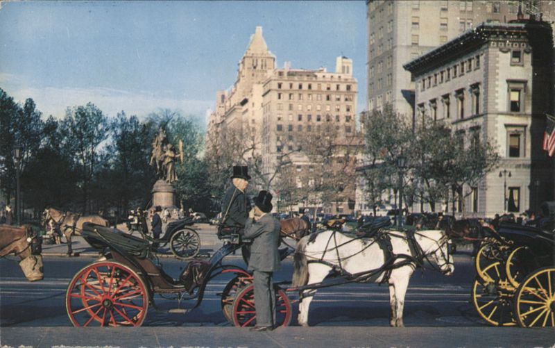 Carriages on 59th Street, New York City Morgan