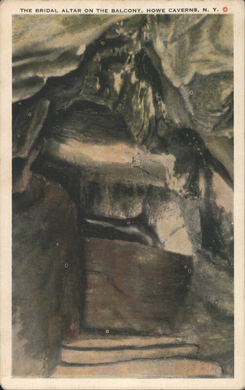 THE BRIDAL ALTAR ON THE BALCONY, HOWE CAVERNS, N. Y. Cobleskill New York