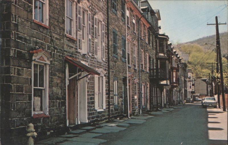 Jim Thorpe's Stone Row Pennsylvania