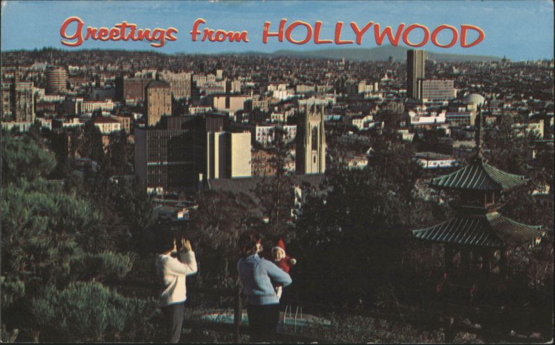 Greetings from Hollywood Hills Panoramic View California