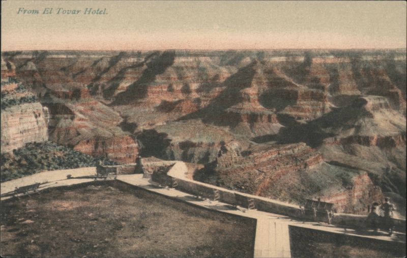 Grand Canyon View from El Tovar Hotel, Arizona