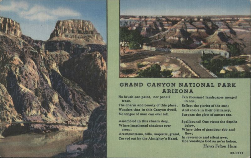 Grand Canyon National Park Arizona Canyon View Henry Felton Huse