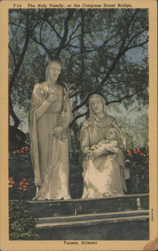 The Holy Family, Congress Street Bridge Tucson Arizona
