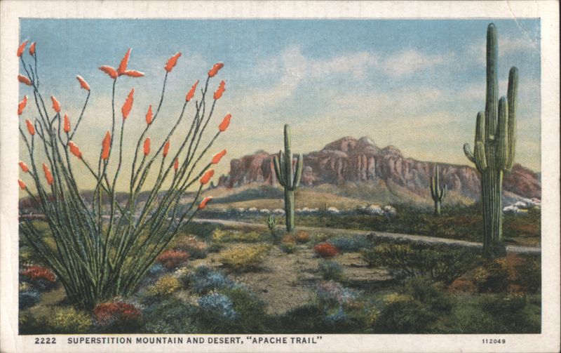 Superstition Mountain and Desert, Apache Trail H. S. B.