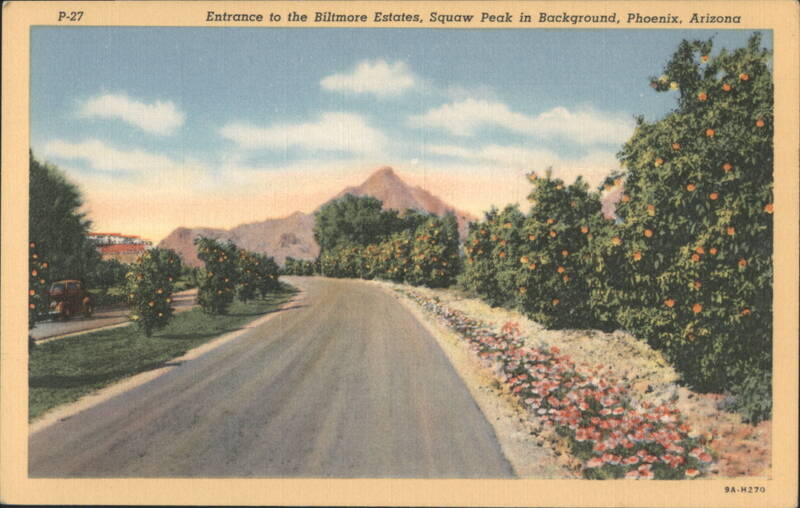 Entrance to Biltmore Estates, Squaw Peak, Phoenix, Arizona