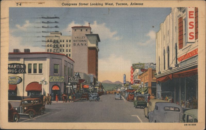 Congress Street Looking West, Tucson, Arizona