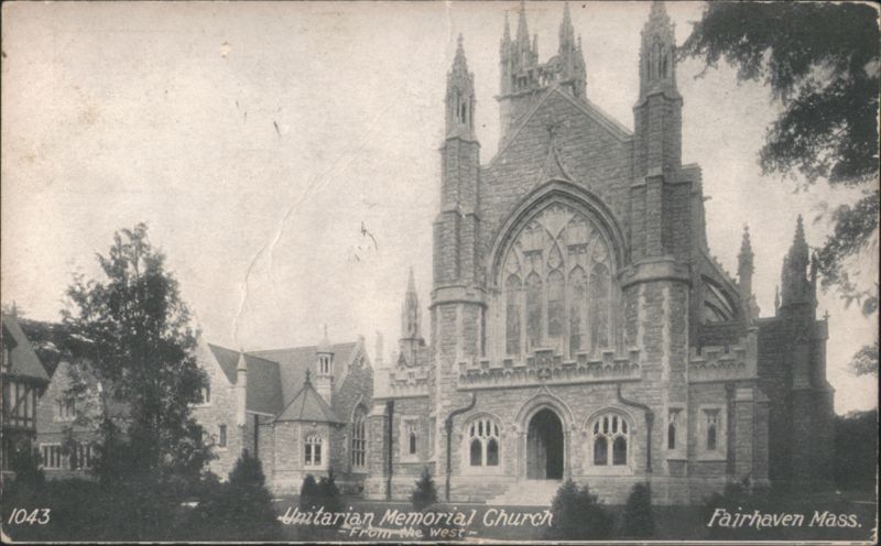 Unitarian Memorial Church - From the West, Fairhaven Massachusetts