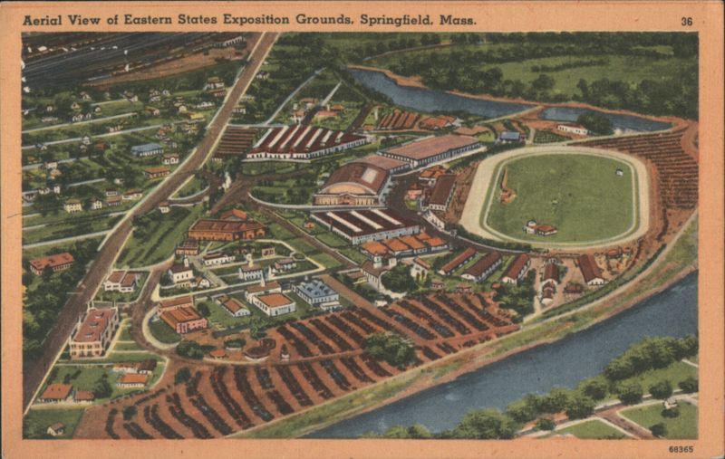 Aerial View of Eastern States Exposition Grounds Springfield Massachusetts